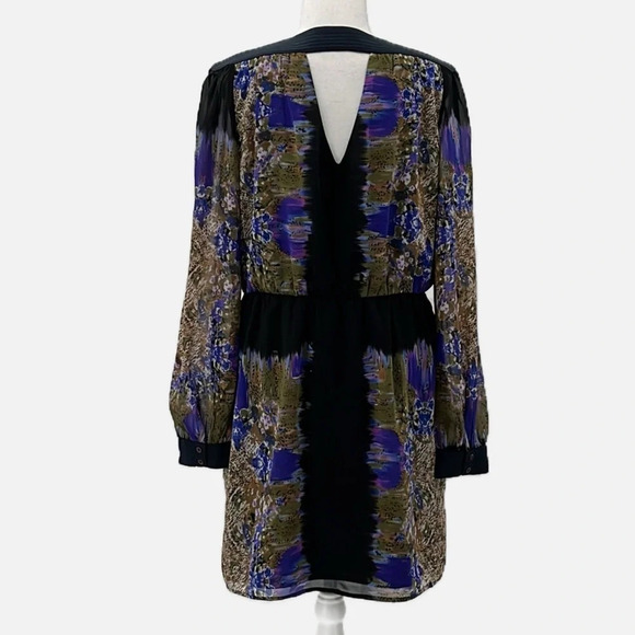 W118 by Walter Baker Long Sleeve Multi-Print Dress - Size Large. - Picture 4 of 7